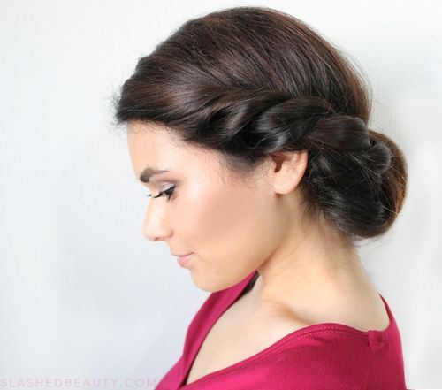 Stylish Twisted Updo Hairstyle