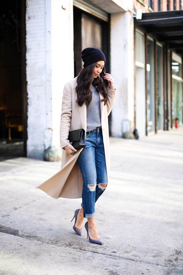 16 Comfy and Chic Outfit Ideas with Long Coats - Styles Weekly