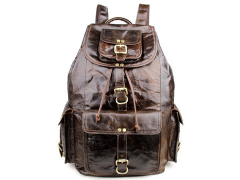 leather backpack