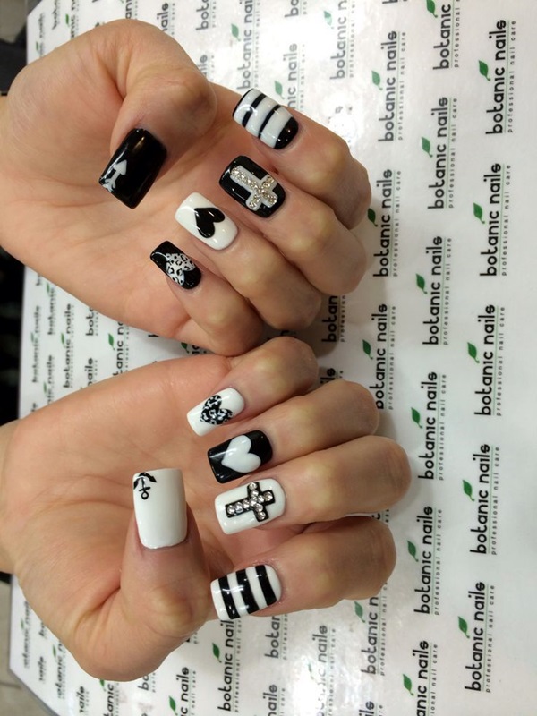 16 Chic Black and White Nail Designs You Will Love - Styles Weekly