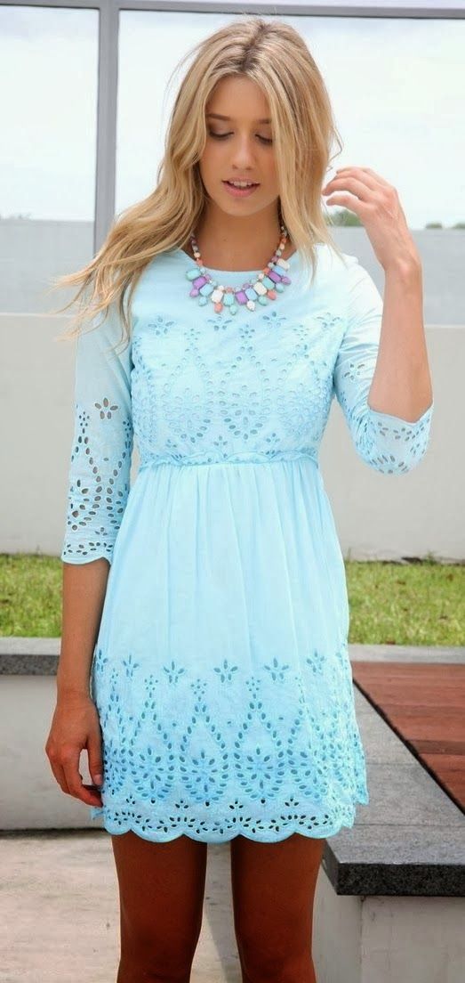 Buy cute blue summer dresses - In stock