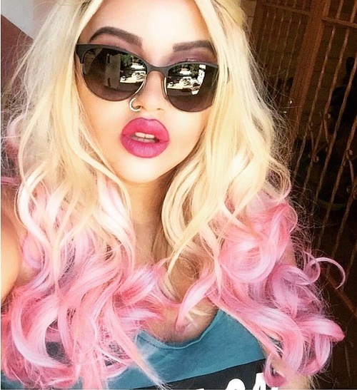 20 Pretty Ways to Style Pink Ombre Hair Looks