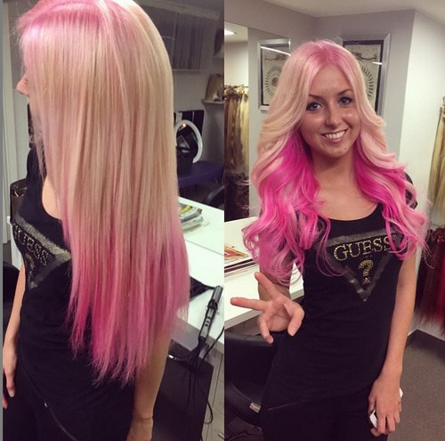 20 Pretty Ways to Style Pink Ombre Hair Looks