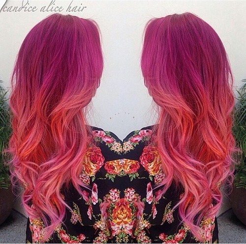 Hottest Pink Red Ombre Hairstyles Ombre Hair Color Ideas 21 Styles Weekly