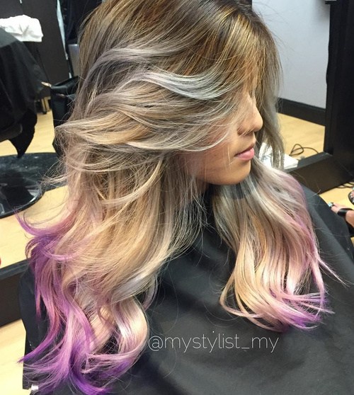 22 Hot Hair Color Ideas Lavender Ombre Hair Purple Ombre Hair