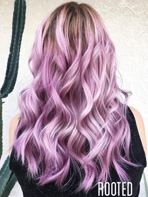 lavender ombre hair