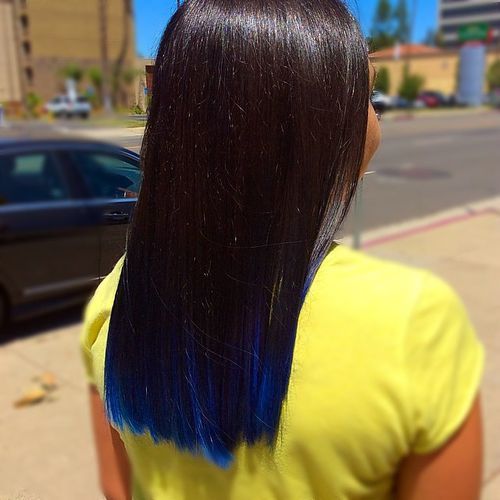 Blue Ombre Hairstyle