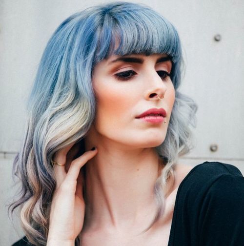 Blue Ombre Hairstyle