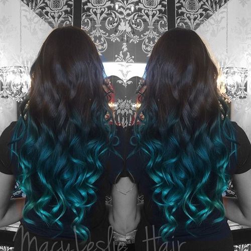 Blue Ombre Hairstyle