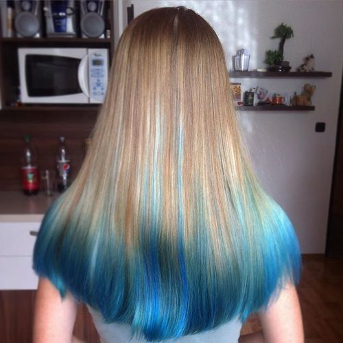 Blue Ombre Hairstyle