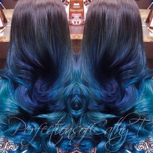 Blue Ombre Hairstyle