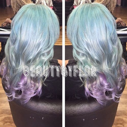 Blue Ombre Hairstyle