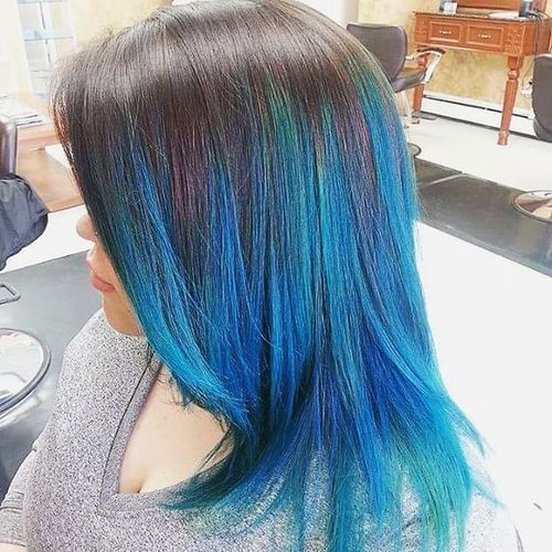 Blue Ombre Hairstyle