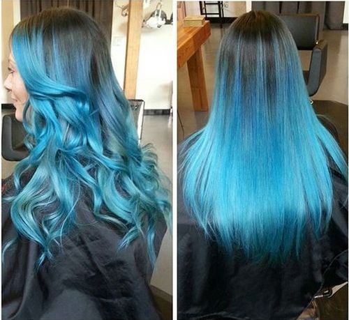 Blue Ombre Hairstyle