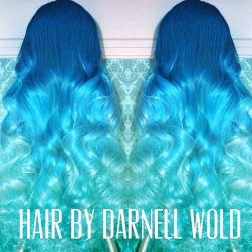 Blue Ombre Hairstyle