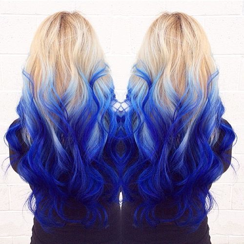 Blue Ombre Hairstyle