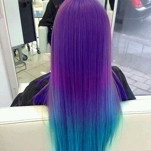 Blue Ombre Hairstyle