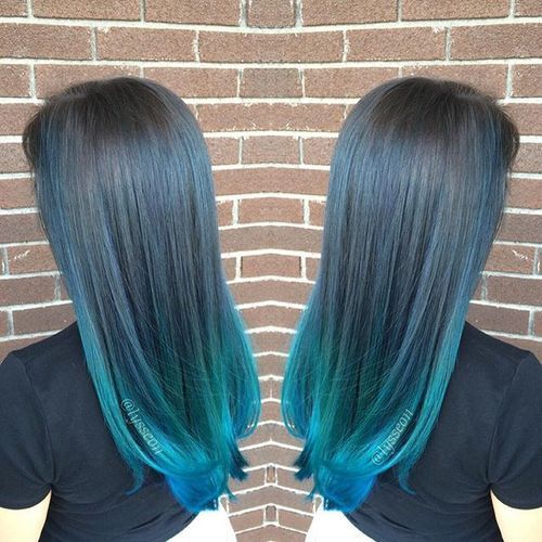 Blue Ombre Hairstyle