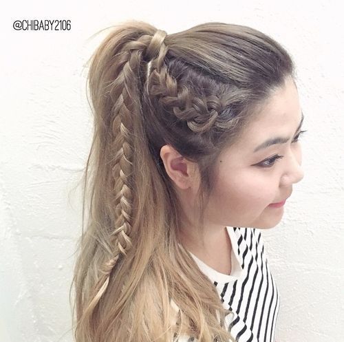 Pretty Ways to Try French Braid Pontails