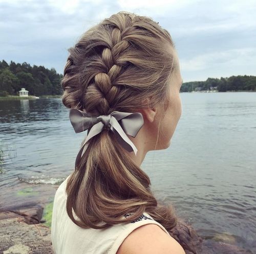 Pretty Ways to Try French Braid Pontails