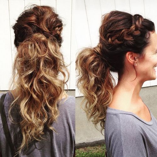 Pretty Ways to Try French Braid Pontails