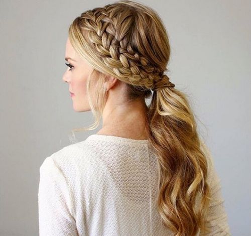 Pretty Ways to Try French Braid Pontails