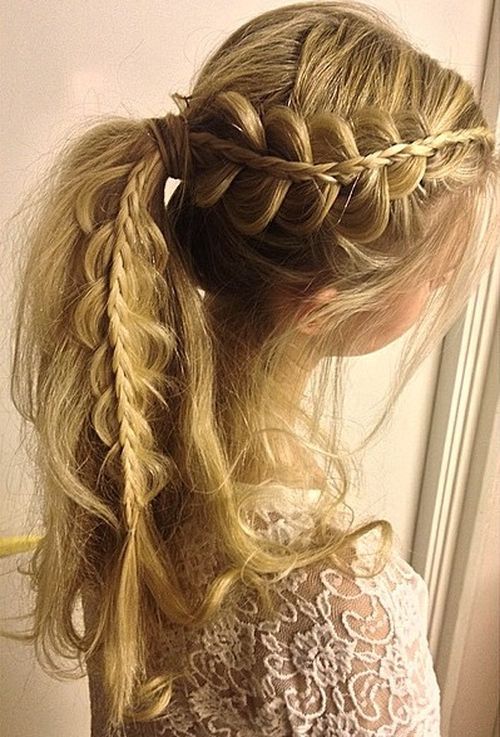 Pretty Ways to Try French Braid Pontails