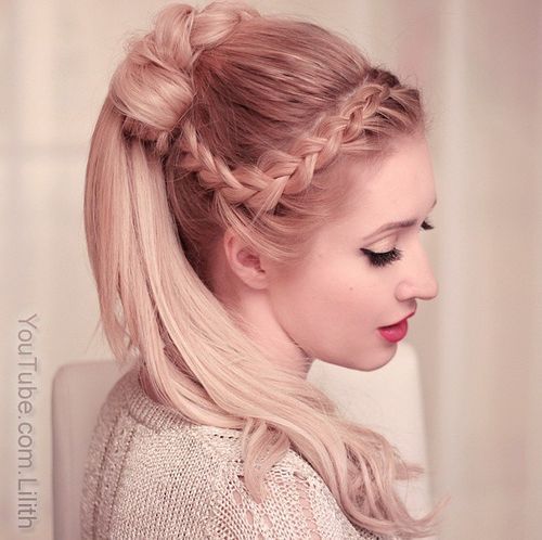 Pretty Ways to Try French Braid Pontails