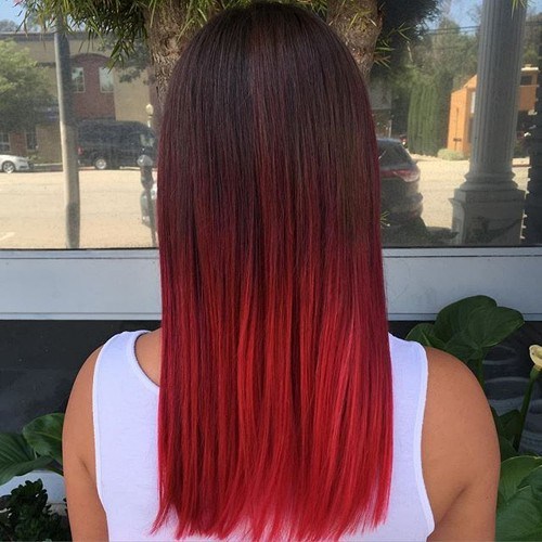 Red Ombre Hair Color Combinations