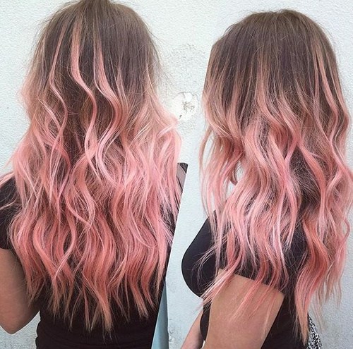 Cute Haircuts And Hairstyles With Bangs  Pink Hair Color with Bangs