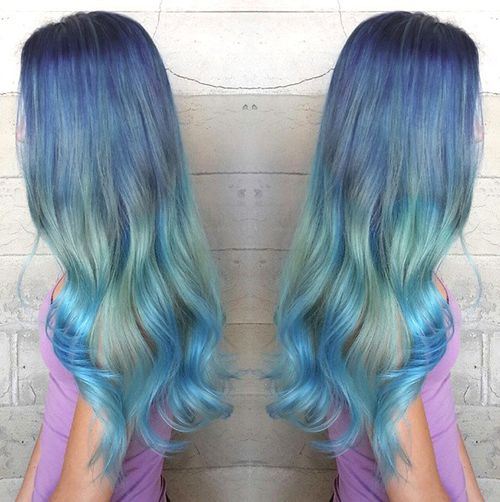 Sassy Hairstyles in Blue