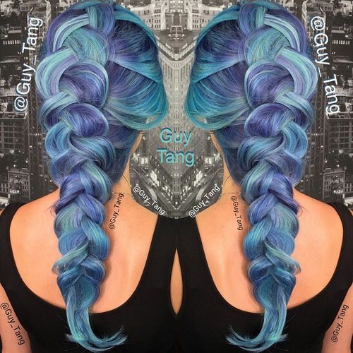 Sassy Hairstyles in Blue