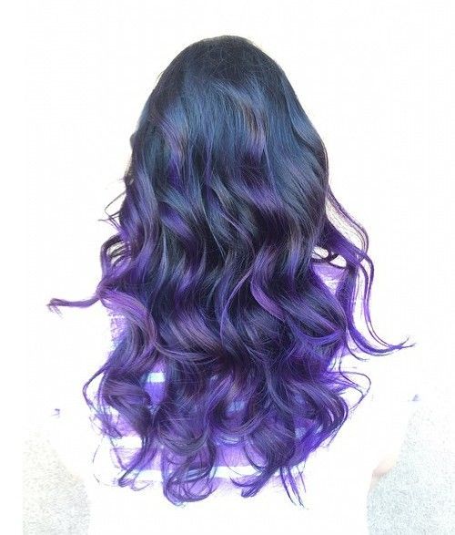 Sassy Purple Highlighted Hairstyles 