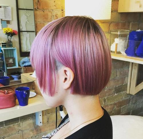 Sassy Purple Highlighted Hairstyles 