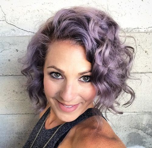 Sassy Purple Highlighted Hairstyles 