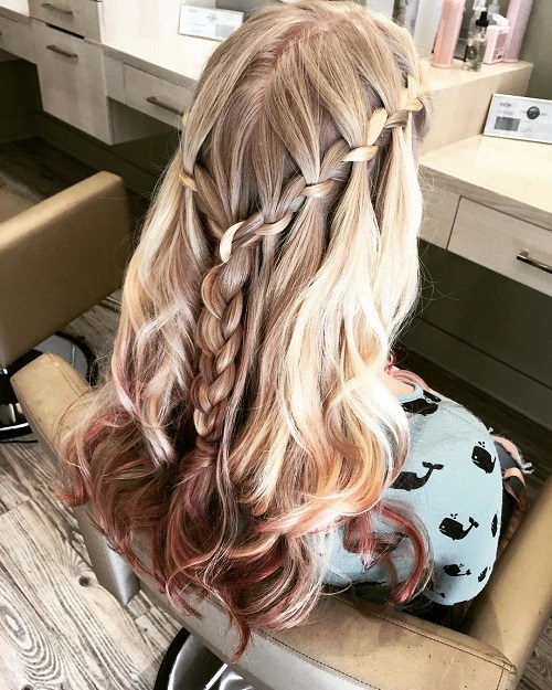 Ultra-pretty Waterfall Hairstyles