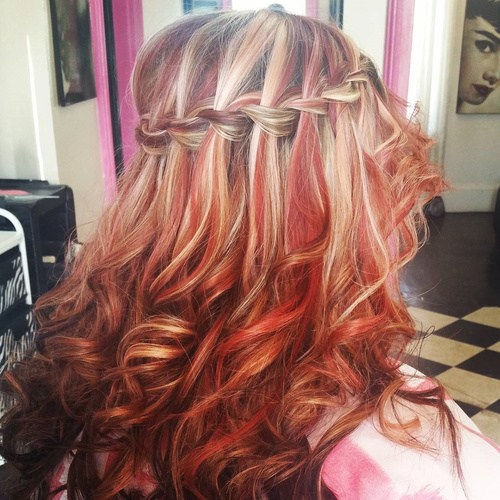 Ultra-pretty Waterfall Hairstyles