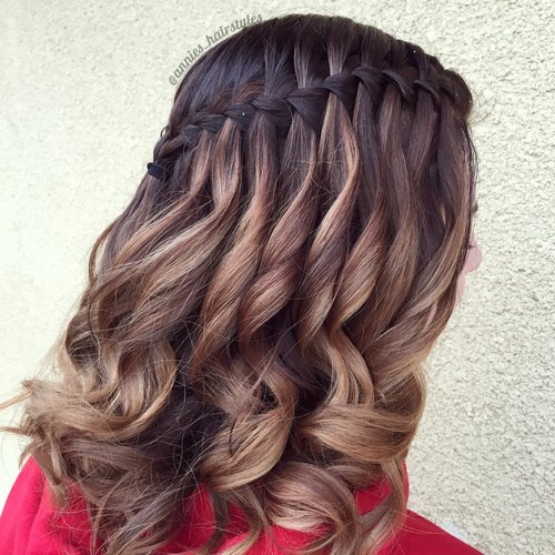 Ultra-pretty Waterfall Hairstyles