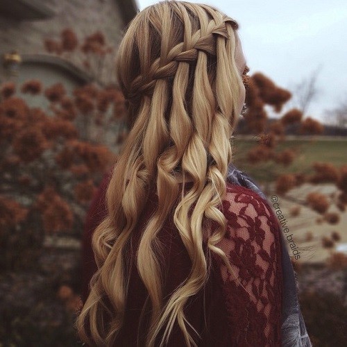 Ultra-pretty Waterfall Hairstyles