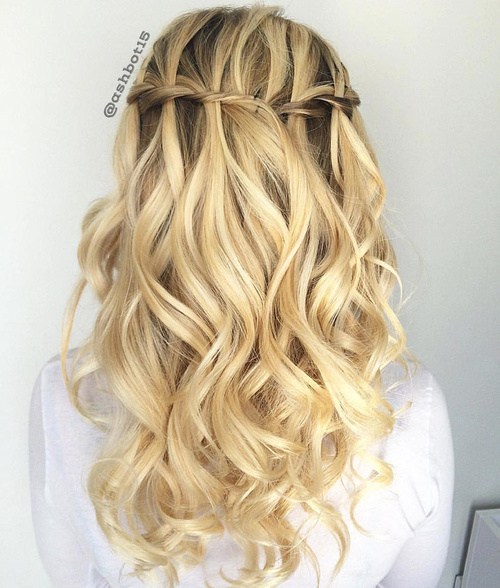 Ultra-pretty Waterfall Hairstyles