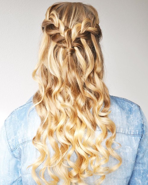 Easy waterfall braid you can do at home