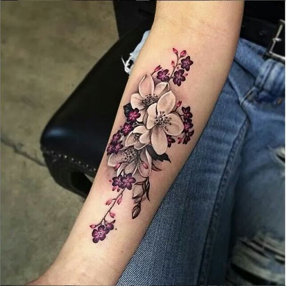 Womens Flower Tattoo - Temu