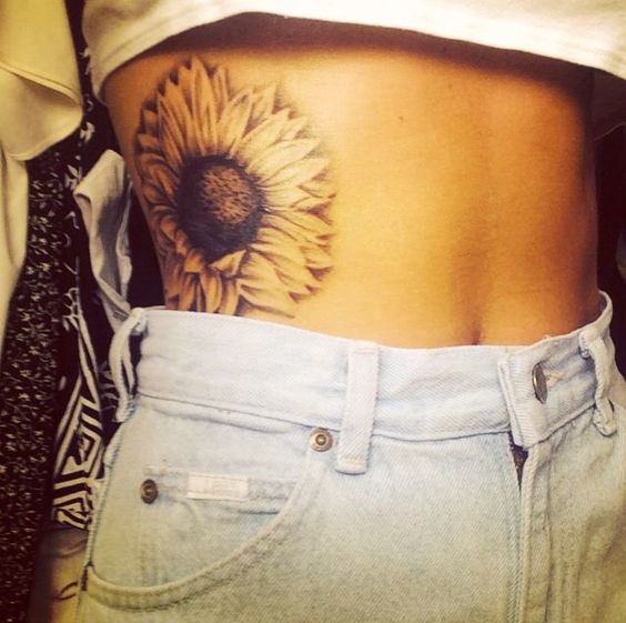 Tattoo uploaded by Cherish • A little unfinish sunflower. • Tattoodo