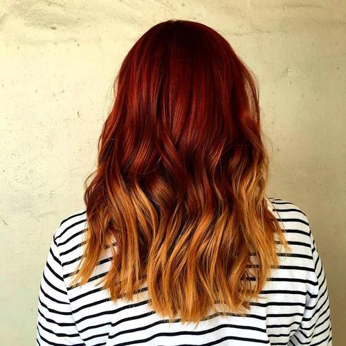 22 Red Ombre Hairstyles for a New Season