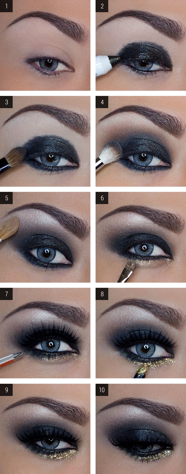 10 super easy step by step makeup tutorials for blue eyes