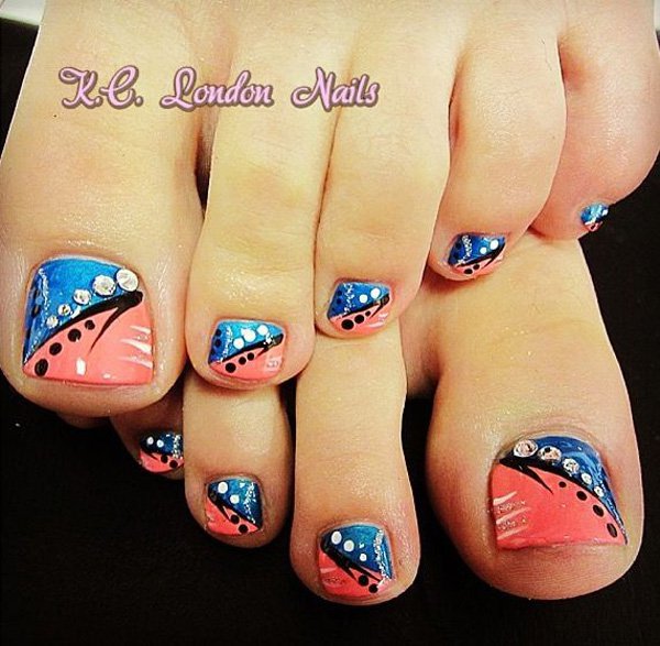 46 Cute Toe Nail Art Designs Adorable Toenail Designs for Beginners