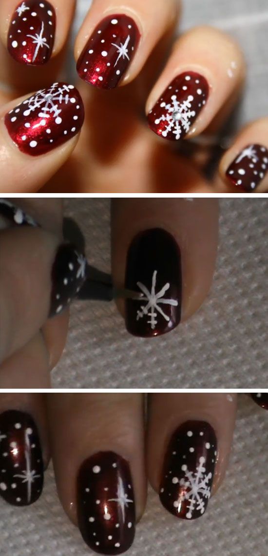 Easy Holiday Nail Designs