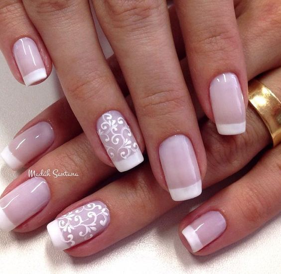 50 Amazing French Manicure Designs Cute French Nail Arts 2024