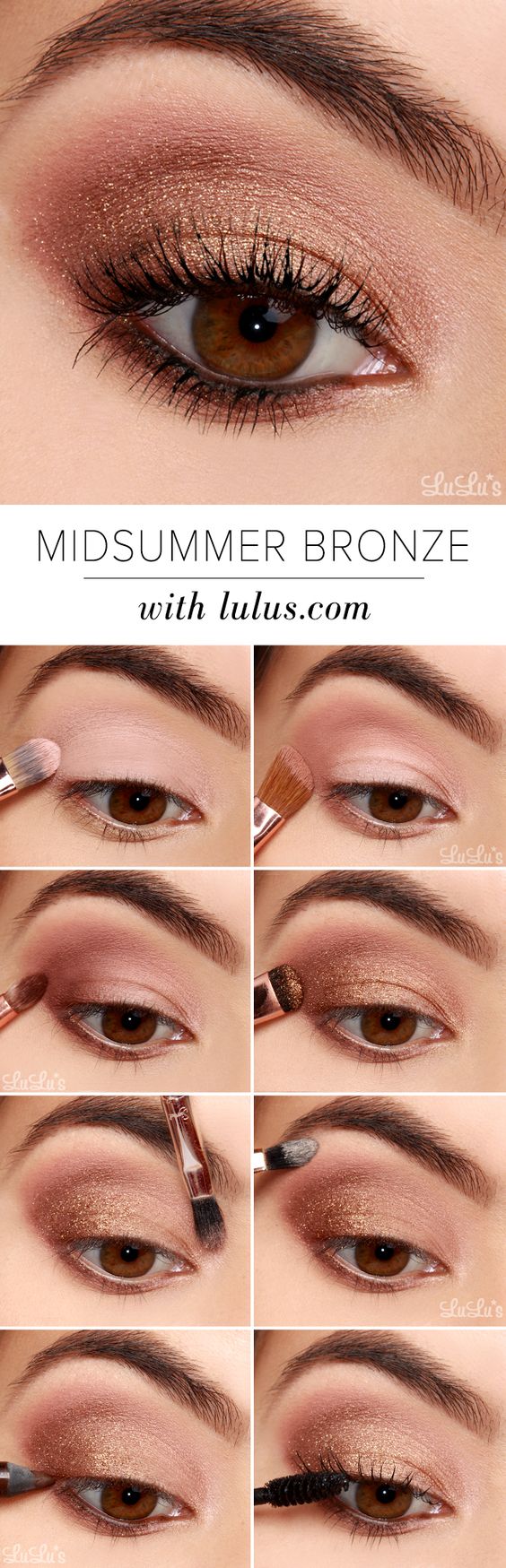 how to do simple eye makeup for brown eyes