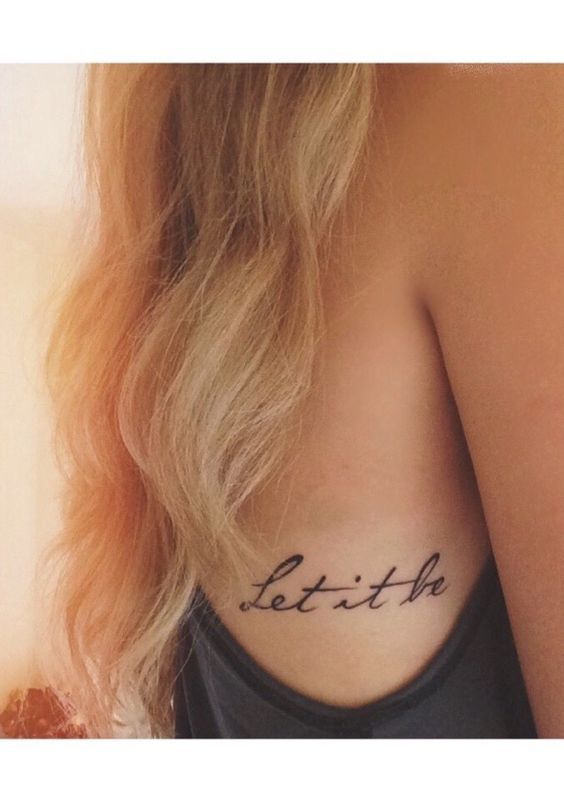 101 Best Let It Be Tattoo Ideas You Have To See To Believe  Outsons